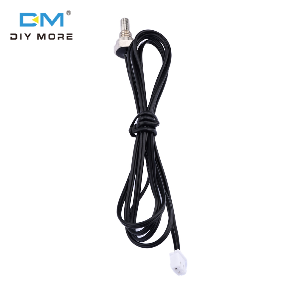 Diymore cảm biến nhiệt độ ntc đầu dò chống nước nhiệt điện trở cảm biến nhiệt độ chính xác đầu dò nhiệt độ chính xác 1m