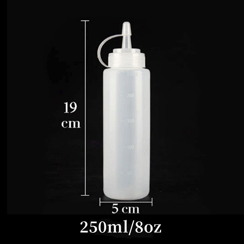 Hộp gia vị Dispenser chai lọ ở bếp nước sốt gia vị chai bóp gia vị trong suốt gia vị chai mini
