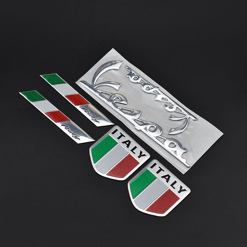 3D Ý Ý Cờ Xe Sticker Huy Hiệu Biểu Tượng Decal Cho PIAGGIO Vespa GTS 300 LX125 LX150 125 150 Tức Là Sprint Primavera LX LXV