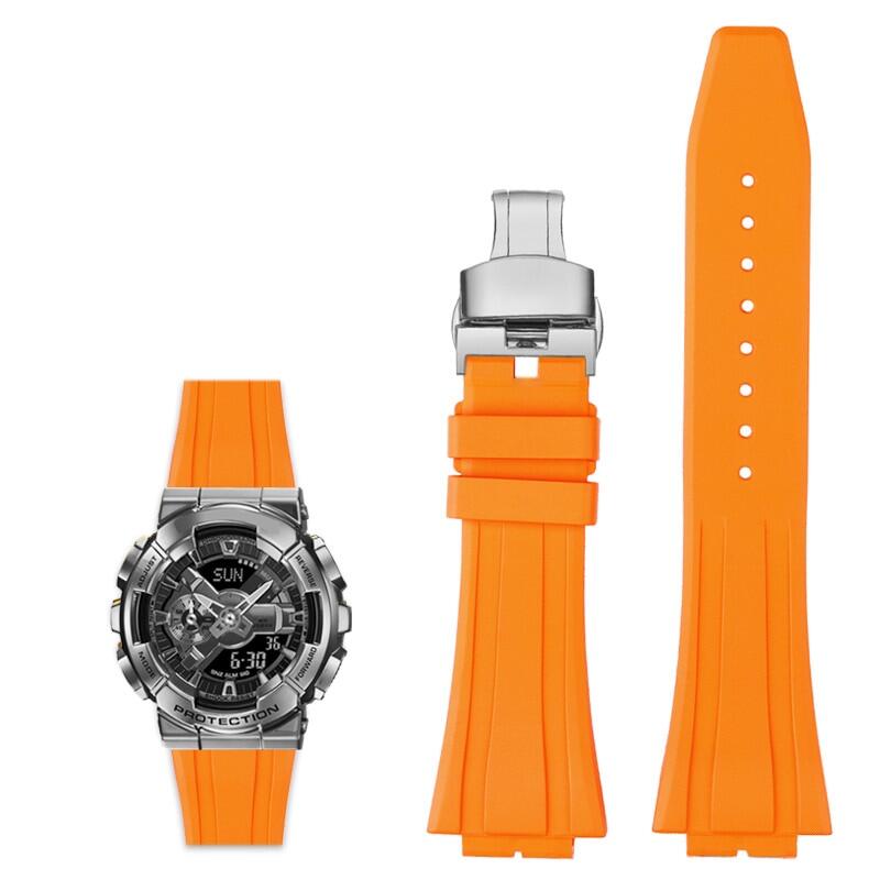 Phụ Kiện Fluoro Dây Đeo Đồng Hồ Cao Su Cao Cấp Cho Casio G-SHOCK GA-2100 2110 GM-110 GM-5600 Dây Đeo