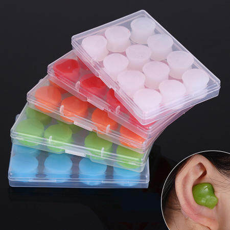 Hittime Silicone Ear Plugs - Noise Reduction Sleep Protection