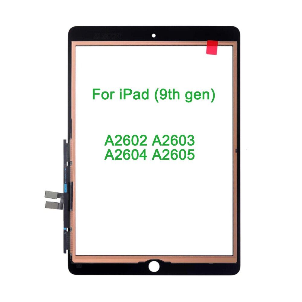  for iPad 9th Gen Generation Touch Screen for iPad 9 A2602 Screen  Replacement for iPad 10.2 2021 Digitizer A2603 A2604 A2605 Glass Sensor  Panel (with Home Button) (Black) : Electronics