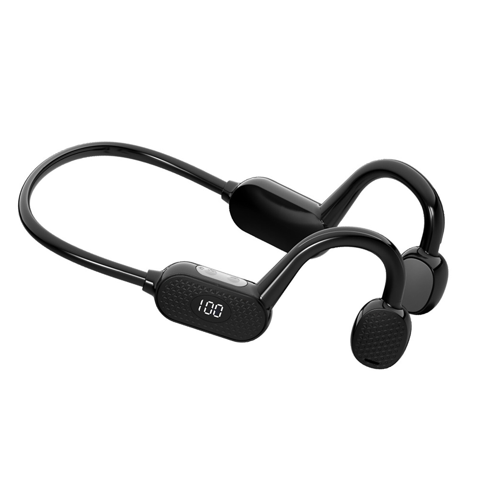 Vg07 tai nghe truyền âm qua xương tai nghe thể thao không dây có móc tai chờ lâu màn hình kỹ thuật số để chạy bộ truyền âm qua xương thời trang