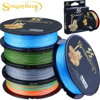 Sougayilang Super Strong 100M PE Braided Fishing Line 4 Strands Smooth Braided Monofilament Fishing Line Fishing Tackle Tool Accessices