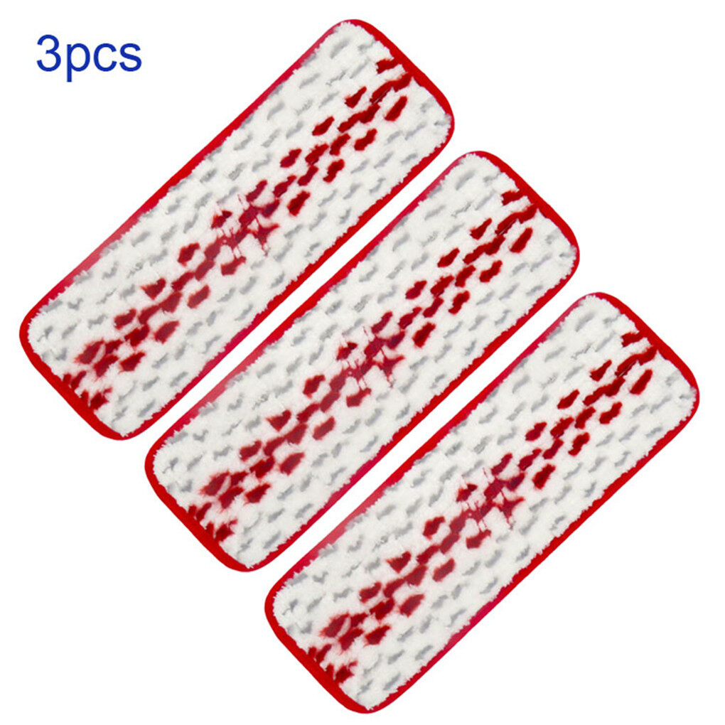 {hot} 3Pcs Microfibre Floor Mop Pads Replacement For Vileda UltraMax Flat Mop Cloth Quick Drying Machine Washable Easy To Replace