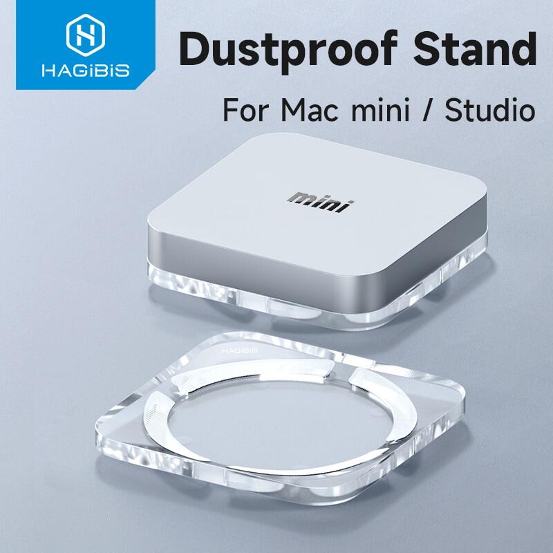 Qsx cửa hàng Hagibis Máy tính để bàn chống bụi đứng cho Mac mini và Mac Studio Acrylic trong suốt ch