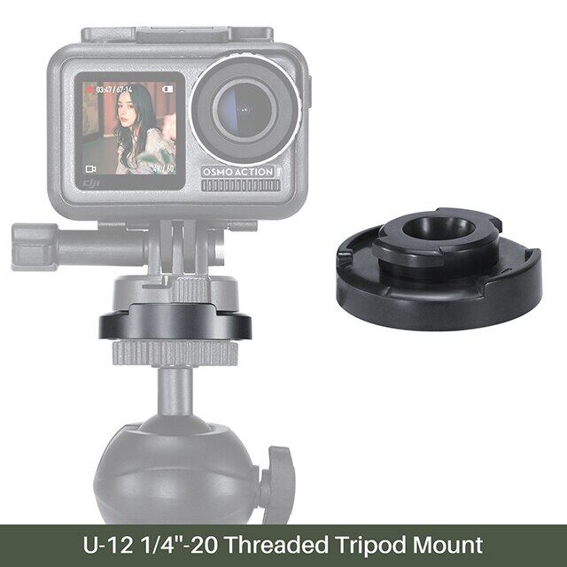 ULANZI Quick Release ฐานยึด3M สติกเกอร์เทปกาวอะแดปเตอร์สำหรับ Hero 7/6/5 DJI Osmo กล้องแอคชั่นแคมเมราชุดอุปกรณ์เสริม