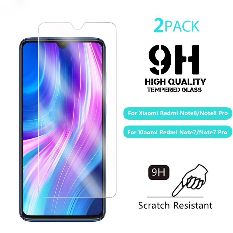 [Songful] 2 chiếc cho Xiaomi Redmi Note7/Note7 Pro Note 8/Note8 Pro cao cấp 2.5D 9H kính cường lực miếng dán bảo vệ màn hình đầy đủ