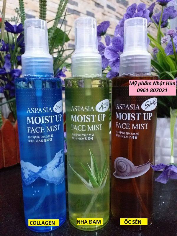 Xịt khoáng aspasia moist up face mist 150ml hàn quốc
