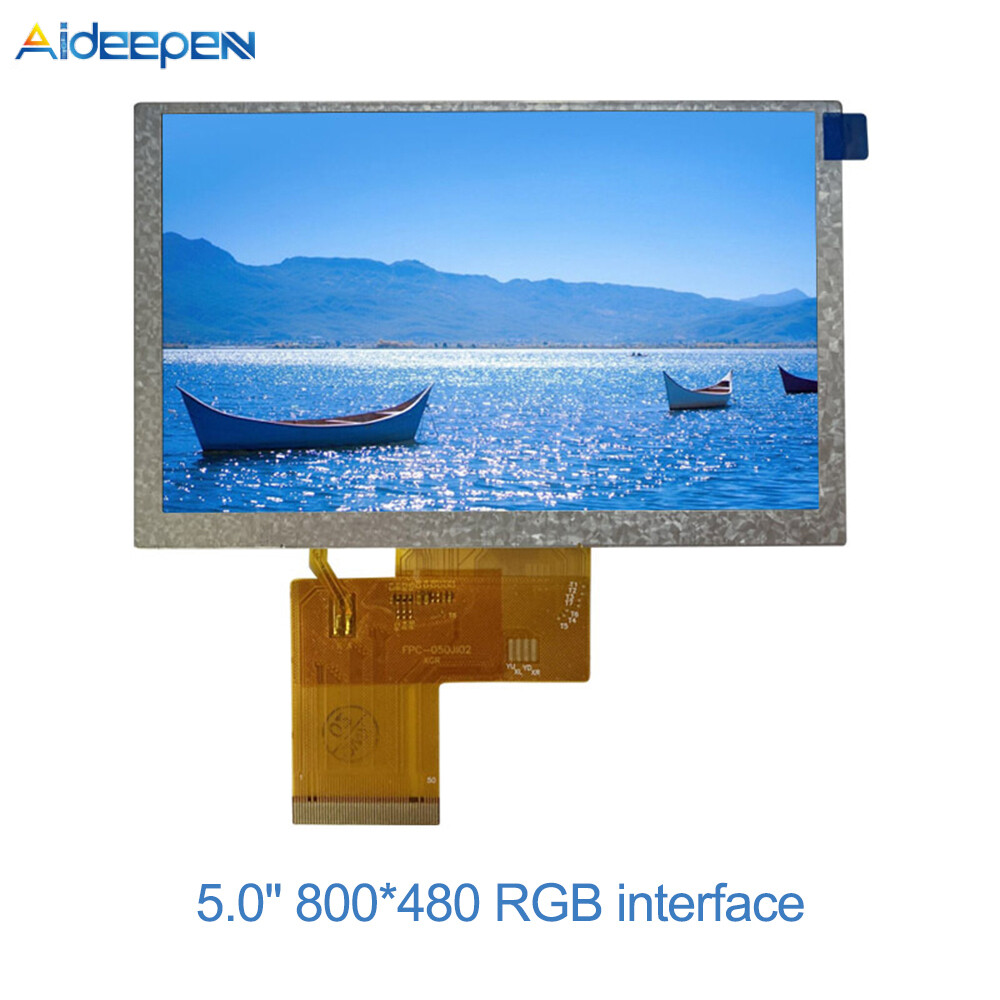 Aideepen Smart LCD Screen 5in Display Screen 800x480 Resolution IPS Full View Angle with RGB Interface for Household Appliances ราคา 374 บาท*ส่งฟรี