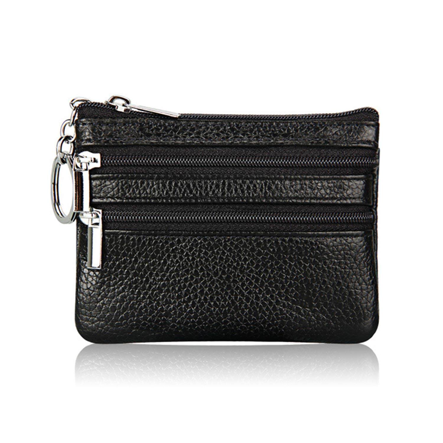 Ví Da Thật Cho Nữ, Bóp Nhỏ Đựng Tiền Lẻ Có Móc Chìa Khóa