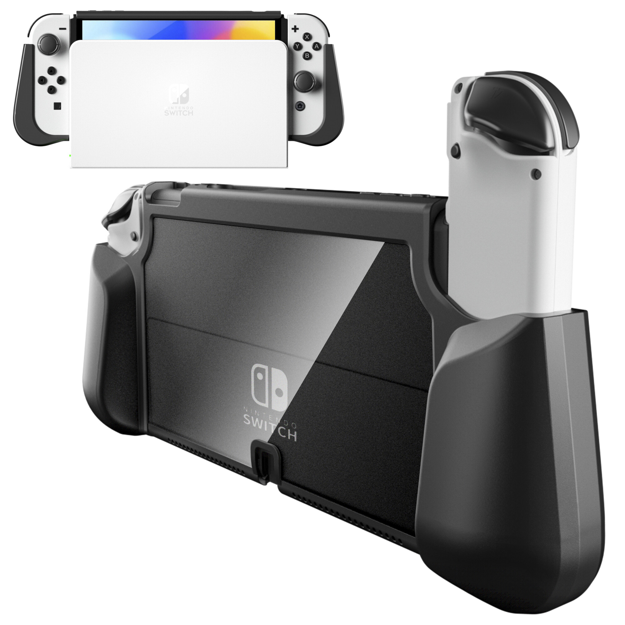 PZOZ [Đế Cắm Được] Vỏ Bảo Vệ Oled Thích Hợp Cho Nintendo Switch Vỏ Cứng Phía Sau Trong Suốt Vỏ Máy Chủ Tích Hợp Siêu Mỏng Phụ Kiện Công Tắc Vỏ Mềm Cầm Tay Đi Kèm Tất Cả
