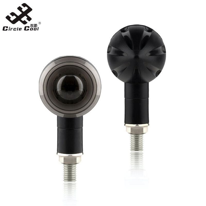 Vòng Tròn mát mẻ 【hàng mới】 1 Cặp Đèn Báo Rẽ Xe mô tô Đèn Phanh LED xoay chế độ chảy đèn hậu tạo kiểu đèn báo hiệu ban ngày【cod】