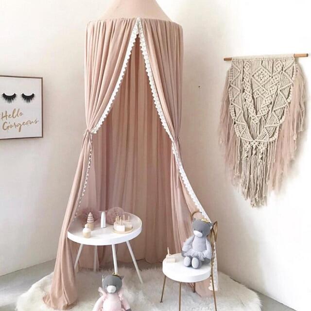 Rèm vải voan màn chống muỗi trẻ em thời trang phong cách Instagram giường
