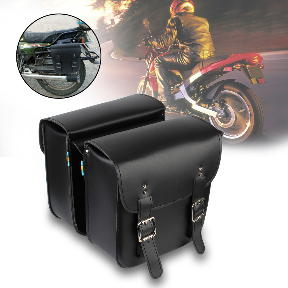 2 cái/bộ túi đựng dụng cụ xe máy túi đeo bên chất liệu da pu túi treo dưới yên xe mô tô dung tích lớn phụ kiện xe máy