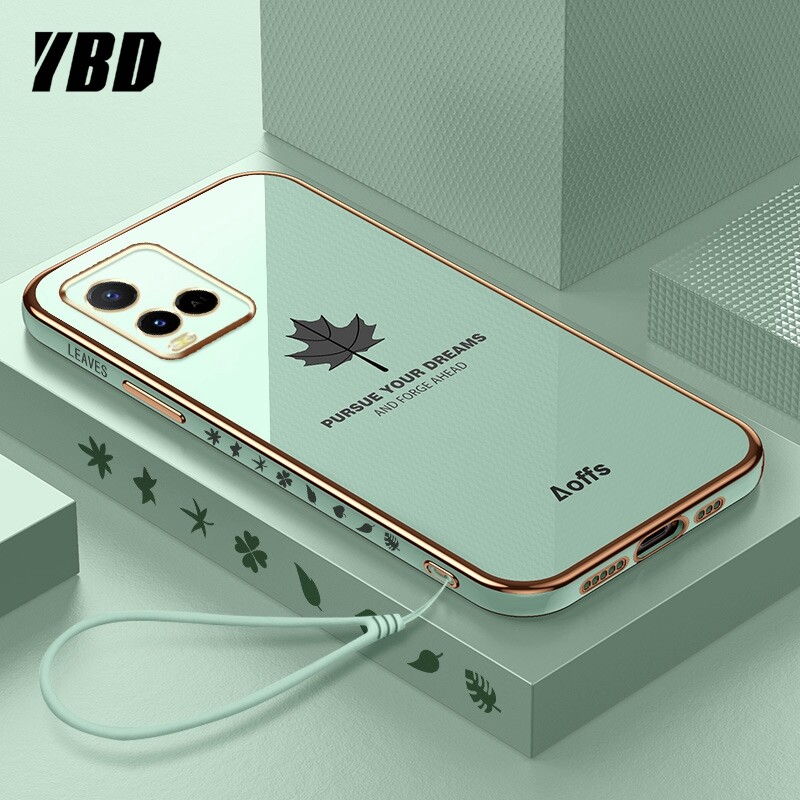 YBD Straight Edge Plating Phone case For Vivo Y21 2021Y21A Y21E Y21T Y21 E
