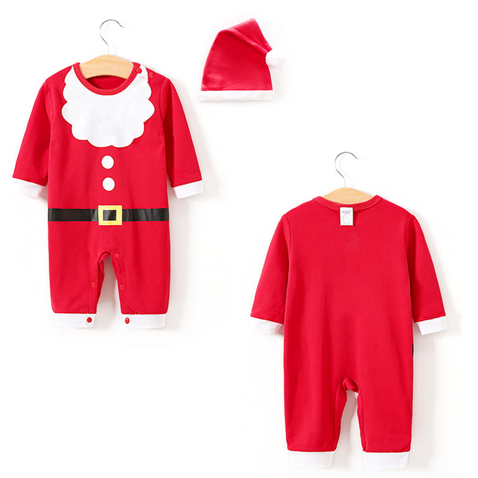 Dragon Trang Phục Giáng Sinh Cho Bé Trai Và Bé Gái Bộ Áo Liền Quần Onesies Bộ Đồ Giáng Sinh Dài Tay 2 Món Yêu Tinh