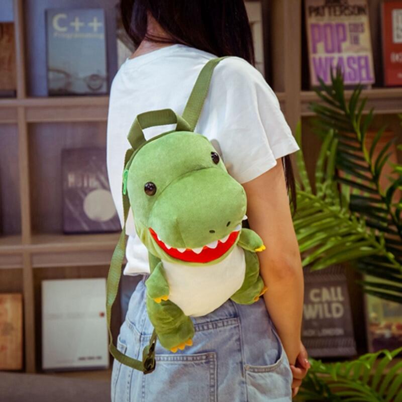 New Fashion Creative 3D Dinosaur Backpack Cute Animal Cartoon Plush