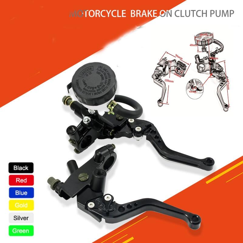Motorcycles CNC 7/8 22Mm Front Brake Clutch Master Cylinder Reservoir Levers Aluminum Alloy Motorcycle Handbrake