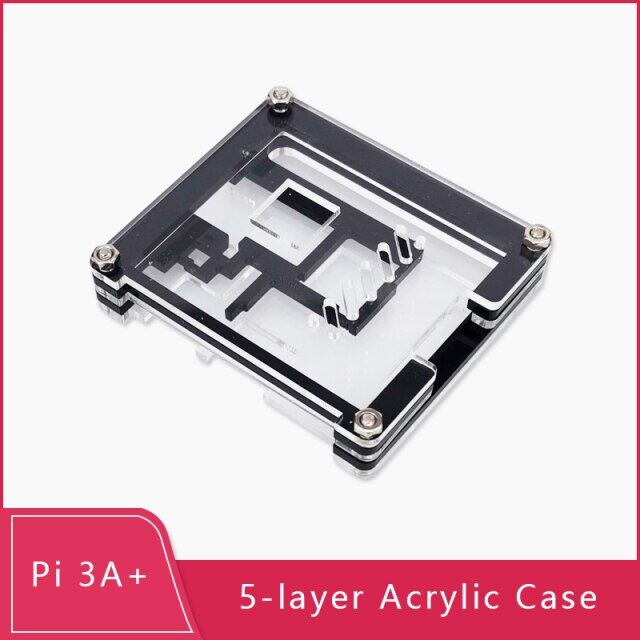 Fuchijin77 Raspberry Pi 3 Mô Hình Một Vỏ acrylic với quạt Pi 3A vỏ
