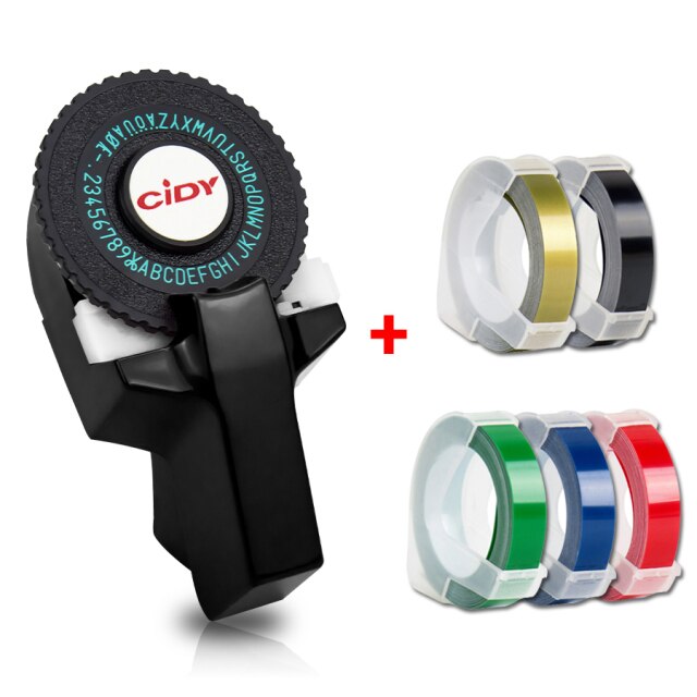 Với 5 máy in di động cidy mini cho máy in nhãn motex e101 với băng dán nhãn 9mm máy dán nhãn 3d dập nổi máy đánh chữ dymo