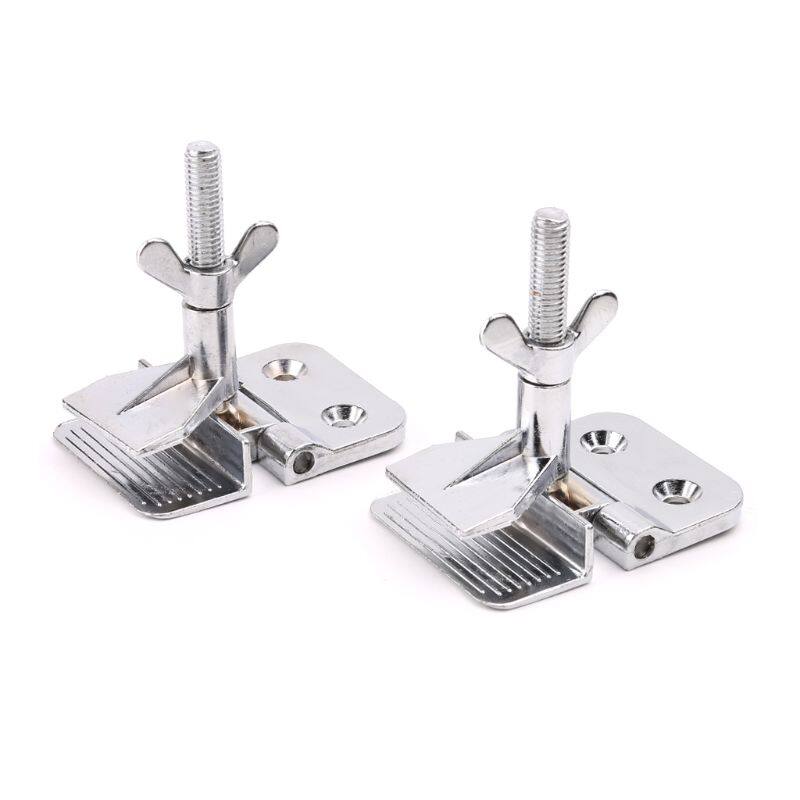 Một cặp kẹp bản lề bướm bằng hợp kim kẽm dụng cụ cố định màn hình tự làm kẹp cứng