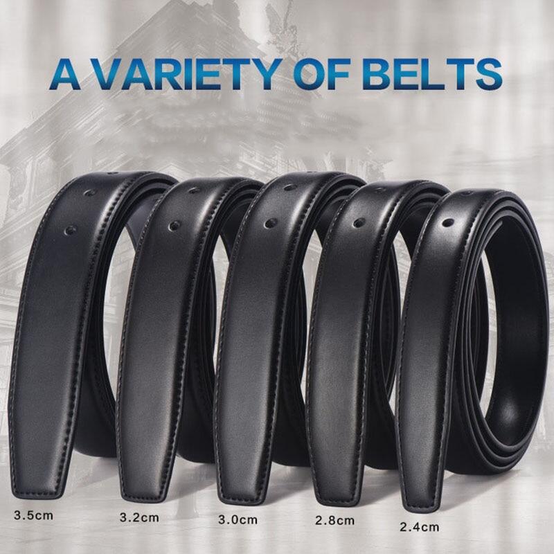 Thắt lưng da thật 2.4cm 2.8cm 3.0cm 3.2cm 3.5cm 3.8cm thắt lưng dây thắt lưng boby không có khóa cho nam nữ