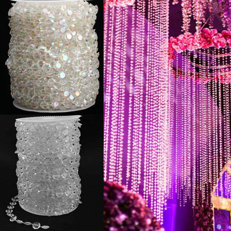 New Acrylic Crystal Diamond Bead Garland Curtain Wedding Home Party Decoration