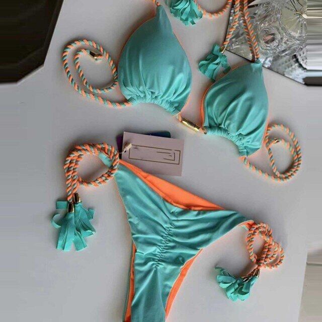 Bikini đồ bơi nữ 2022 bộ bikini nữ bộ đồ tắm nâng ngực bộ đồ bơi nữ bohemian bộ 2 mảnh