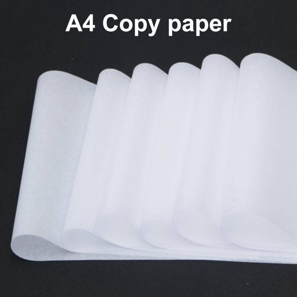 100pcs Translucent Tracing Paper DIY Craft Calligraphy Transfer A4 Paper Copying Writing Drawing Architecture Sketching Paper