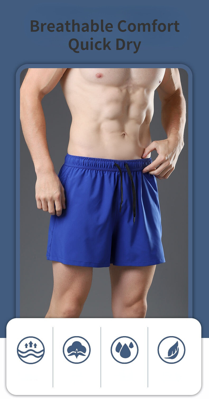 Me's New Fiess Shorts with Uderwear Loose Casual Quick Dry Basketball Pats Šortky Ruig Joggig pro_voghion.com