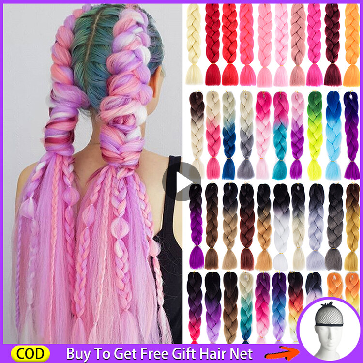 Đang Giảm Giá 24 Inch Tóc Giả Cho Tóc Thật Phụ Nữ Gốc Bện Tóc Giả Tổng Hợp Twist Cô Gái Tóc Nối