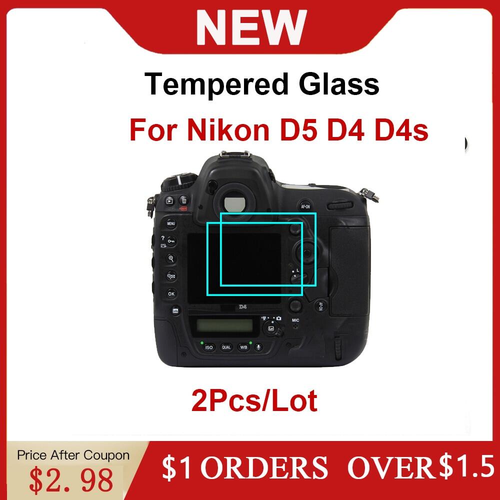 2 cái kính cường lực cho Nikon D5 D4 D4S không thấm nước bảo vệ màn hình camera cho D4 S Màn hình LCD rõ nét HD Màng kính bảo vệ Bìa