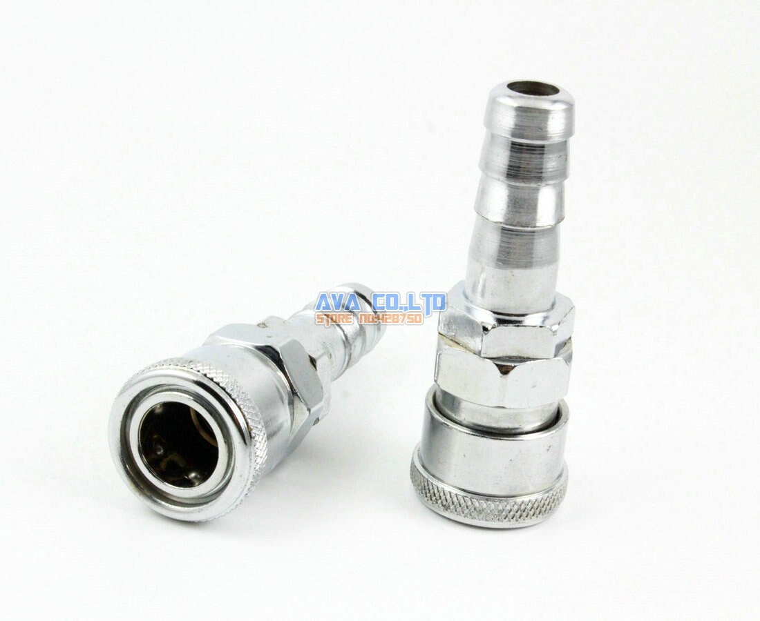 [HOT W] 4 Pieces 13mm Barb Pneumatic Air Compressor Hose Quick Coupler Socket Connector