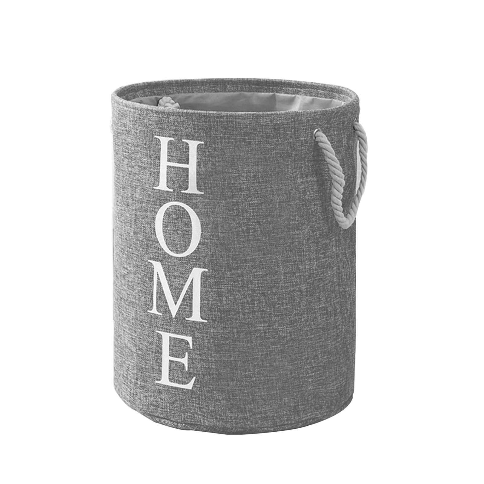 【A CUTE】◄✕♨ Foldable Linen Laundry Basket with Aluminum Ring Handle Portable Bucket Bathroom Clothes Storage ราคา  1,401 บาท*ส่งฟรี