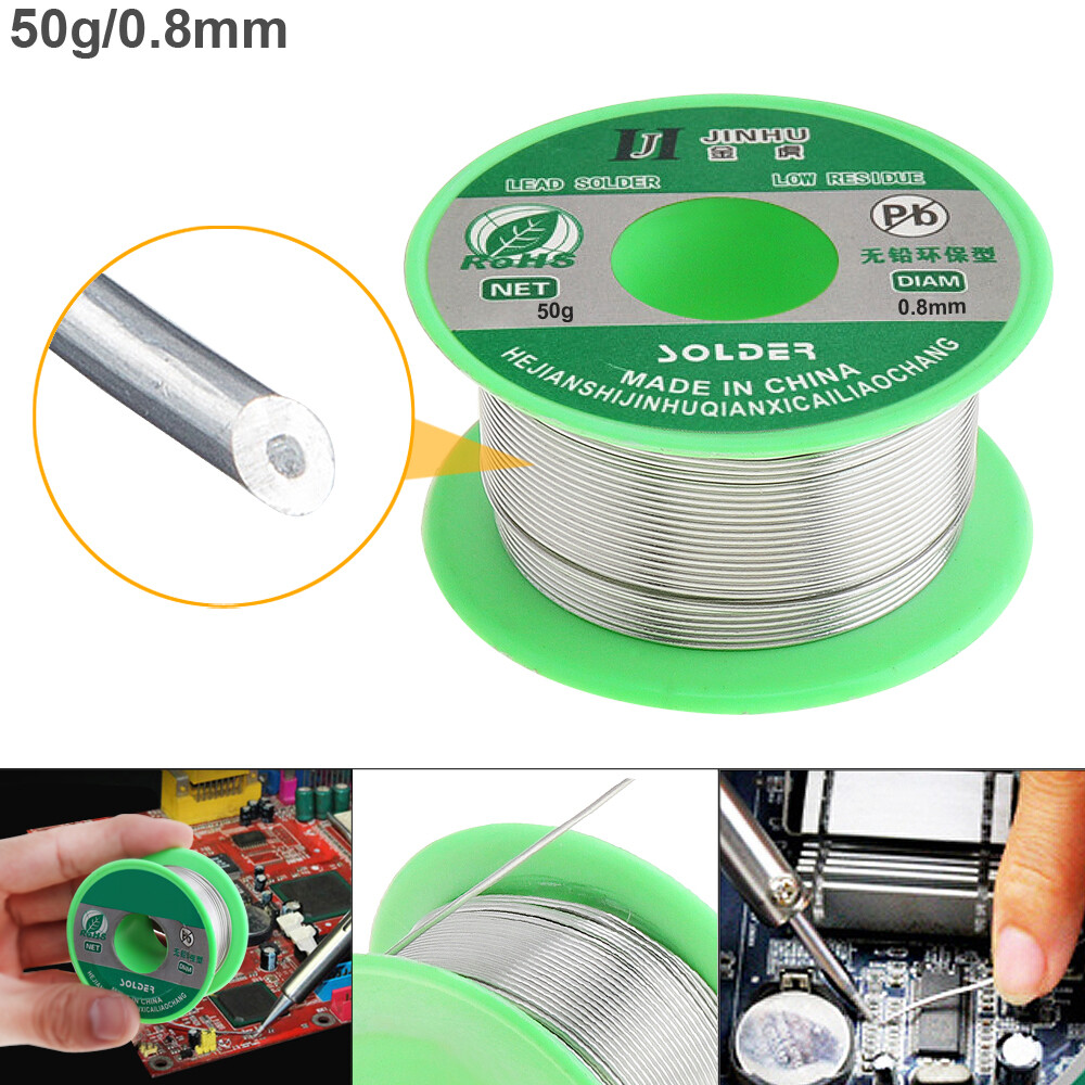 Dây hàn 0.5/0.6/0.8/1/1, 2mm 63/37 thông lượng 1.2% dây thiếc lõi nhựa thông nóng chảy cuộn dây hàn