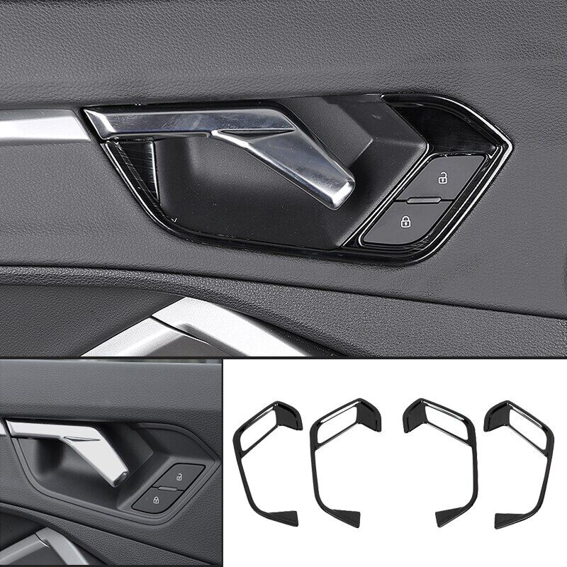 Car Styling Stainless Steel Inner Door Hle Cover Trim Frame Sticker Chrome Interior Essories For Audi Q3 F3 2019 2020