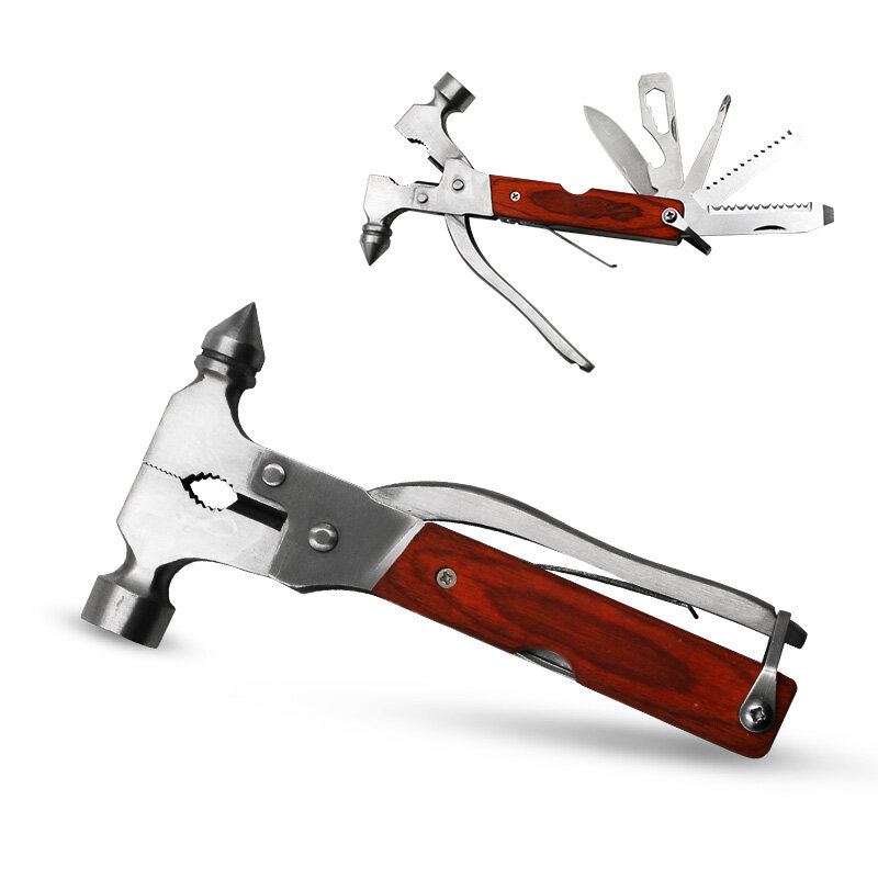 Búa an toàn 16 trong một đa năng, xe khẩn cấp hammer, dụng cụ cứu sinh xe hơi, búa vuốt, bộ ngắt cửa sổ, ba tùy chọn