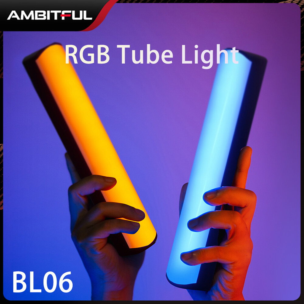 Abitful BL06 RGB đèn tuýp màu ánh sáng nhiếp ảnh Đèn cầm tay thanh cho