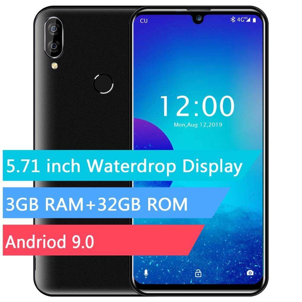 OUKITEL C16 PRO 5.71HD + Waterdrop หน้าจอ 4G สมาร์ทโฟน MT6761P Quad Core 3GB 32GB Android 9.0 พาย face ID โทรศัพท์มือถือ