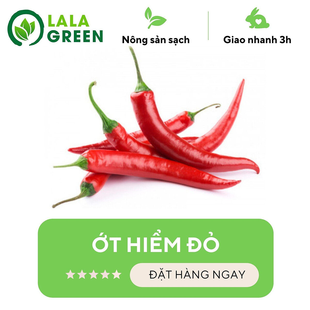 [Chỉ Giao Hcm] Ớt Hiểm - 0.5Kg