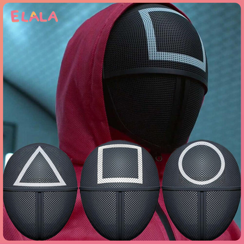 ELALA Squid Game Hóa Trang Trò Chơi Mực Truyền Hình Hàn Quốc Trang Phục Toàn Diện Cho Cả Nam Và Nữ Hình Tam Giác Tròn Hình Vuông Đạo Cụ Chơi Tiệc Tùng