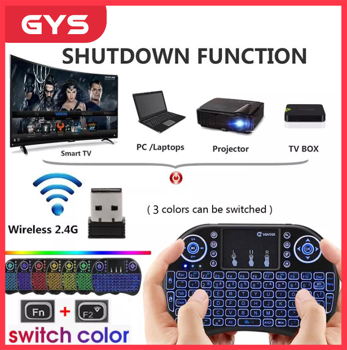 Bàn phím không dây di động chuột bàn phím mini với bàn di chuột bộ bàn phím và chuột không dây di động cho điện thoại android tv box psp3/4 pc