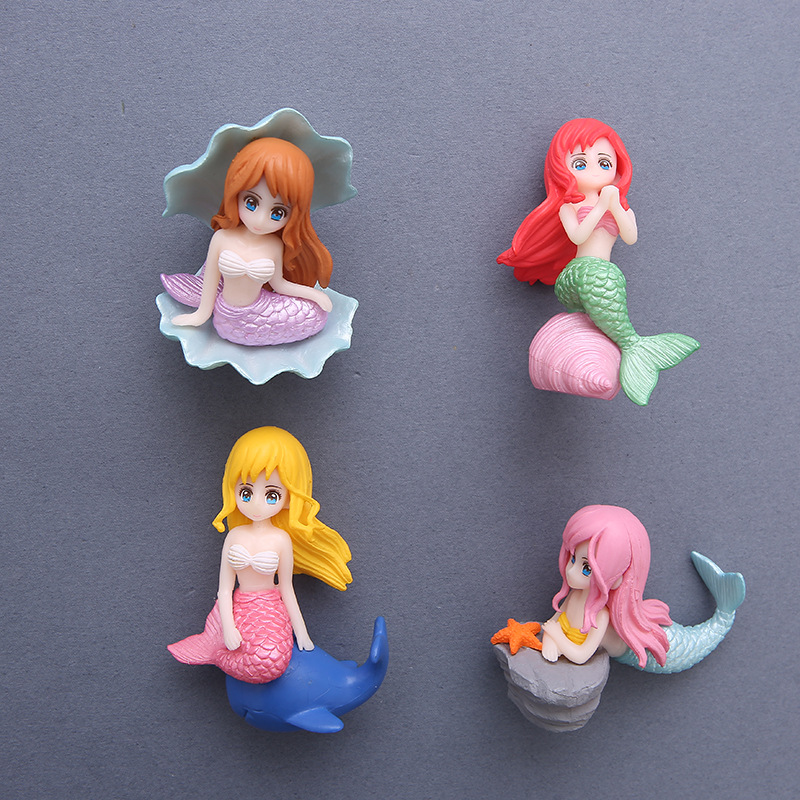 [4pcs 3D Mermaid Refrigerator Magnet Paste Message Post Home Decoration,4Pcs 3D Mermaid Fridge Magnet Message Post Home Decoration,] ราคา 128 บาท*ส่งฟรี