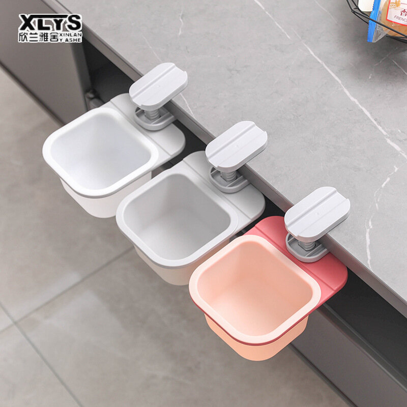 XINLANYASHE Trash can multi-function desktop rotating small kitchen storage box storage bin ราคา 96 บาท*ส่งฟรี