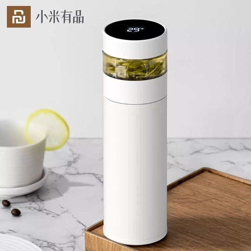 NEW】 Xiaomi Intelligent Tea Thermos Cup 316 Stainless Steel LED
