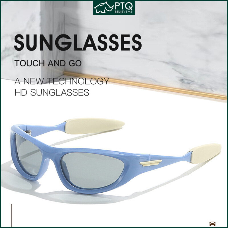 New Polarized Sunglasses for Women and Men Retro Sports Cycling Sun Glasses Fashion Cat Eye Colorful Shades Glasses PTQ ราคา 172 บาท*ส่งฟรี