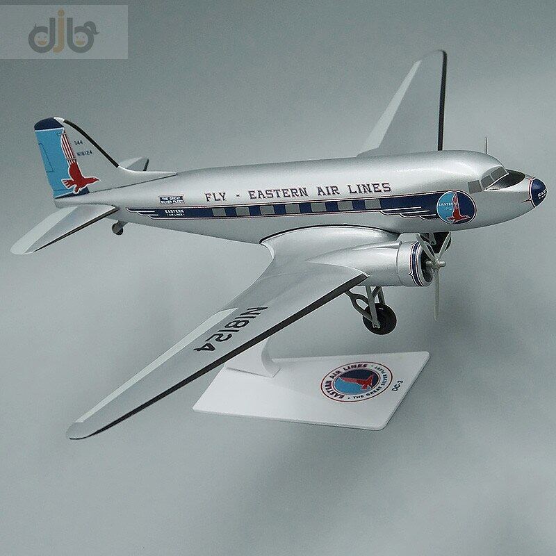 1 100 Aircraft Model Toy Fly Eastern Air Lines DC-3 For Collection