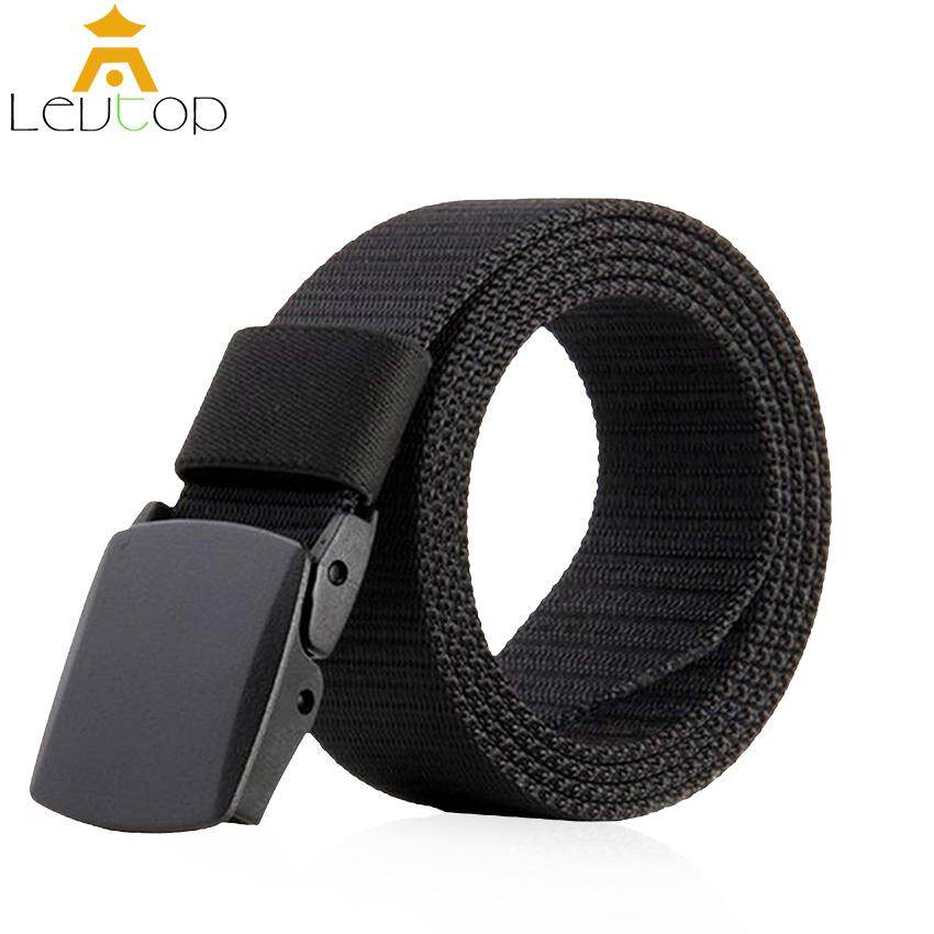 LEVTOP Thắt lưng khóa nhựa chất liệu vải dày dặn có thể dễ dàng điều chỉnh Men Belts Nylon Belts Breathable Canvas Belts Military Tactical Men Waist Belts Adjustable Belts with Plastic Buckle