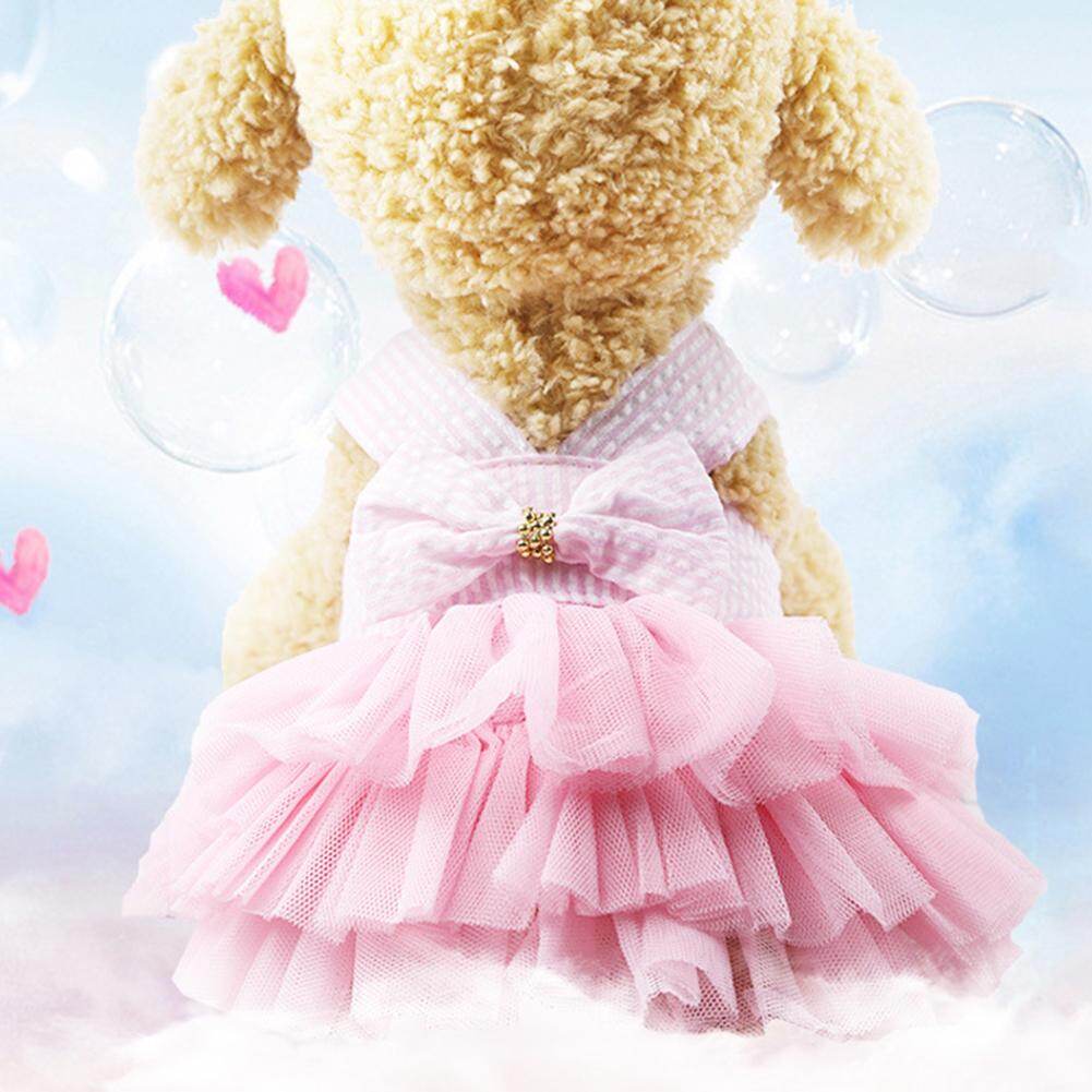 Váy hai dây cho cún cưng puppy kiểu công chúa mặc mùa hè phù hợp cho đi tiệc cưới hoặc sinh nhật Huanhuang® - INTL